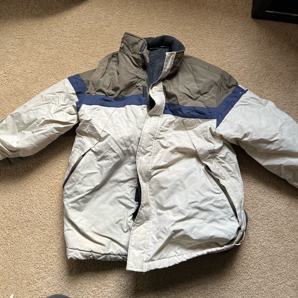 vintage old navy warm windbreaker jacket size medium or large on smaller side